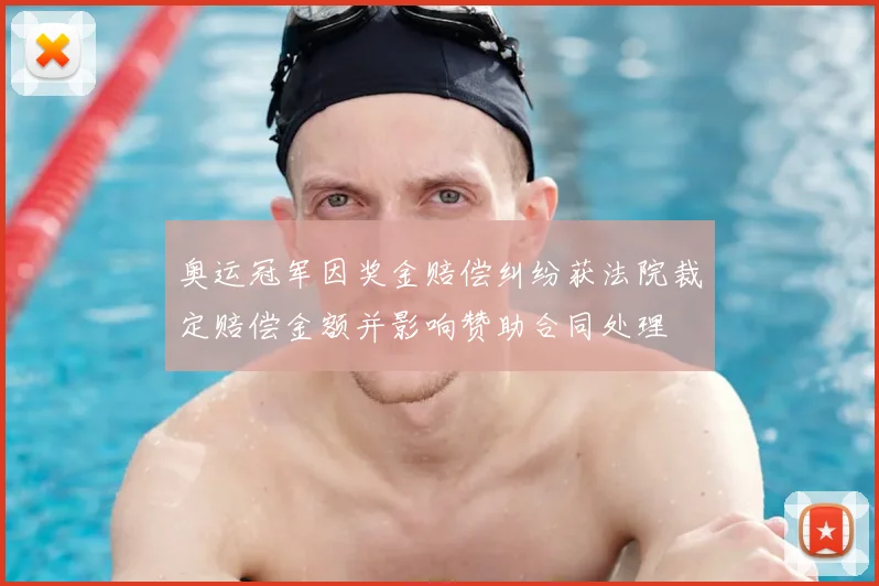 奥运冠军因奖金赔偿纠纷获法院裁定赔偿金额并影响赞助合同处理