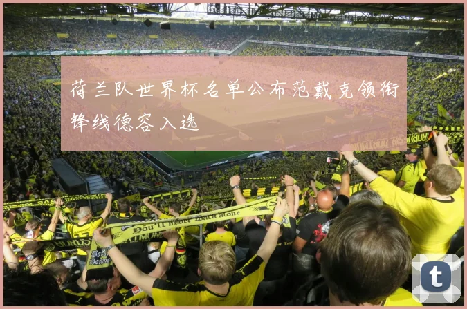 荷兰队世界杯名单公布范戴克领衔锋线德容入选